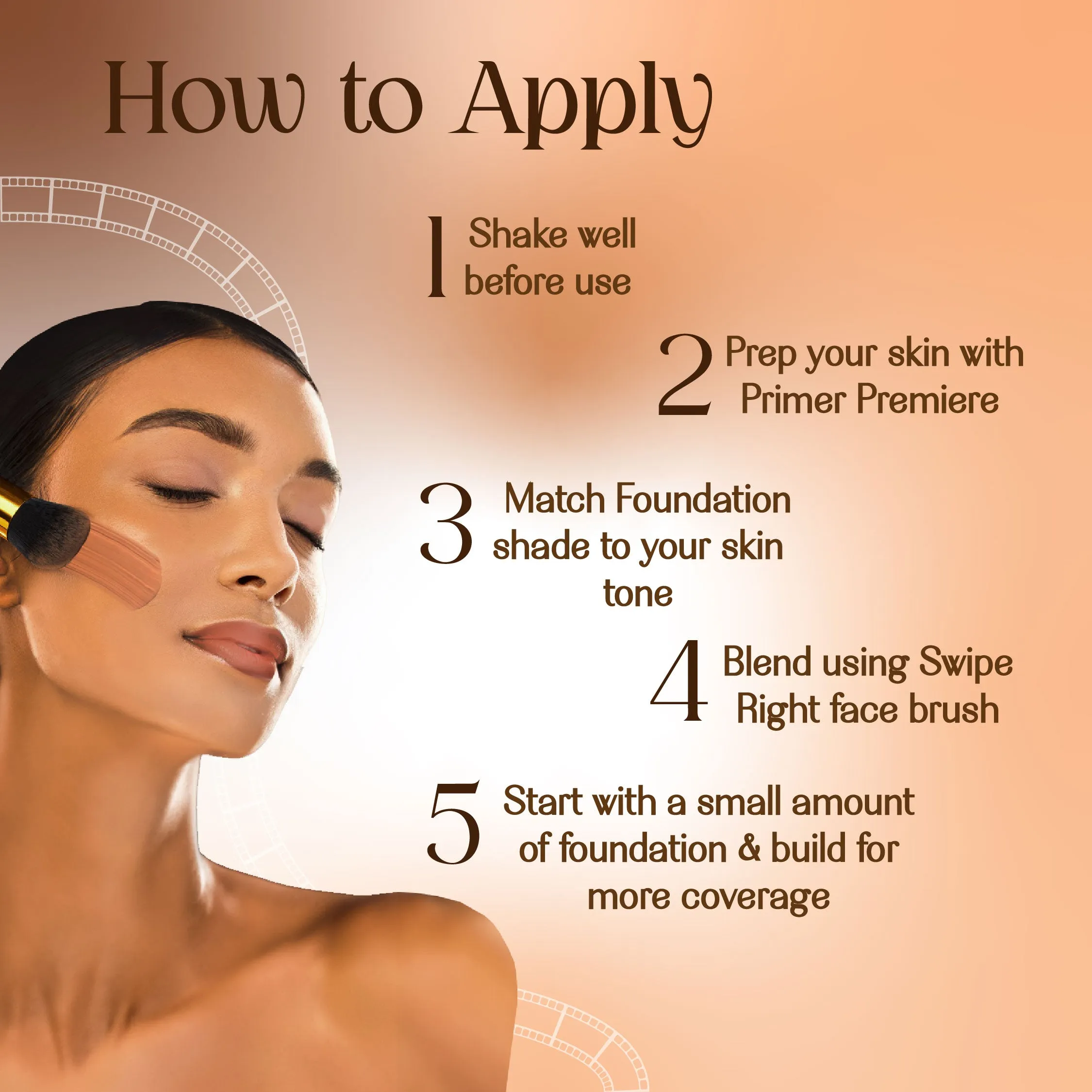 Tan Affair- Lights Camera Foundation  4K Matte Finish